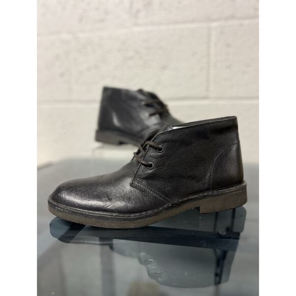 Bloomingdale\'s Marengo Black Suola Leather chukka Boots Sz 7 Men’s Made In Italy main image 6